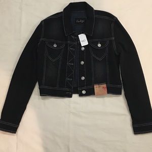 Dark blue jean jacket large